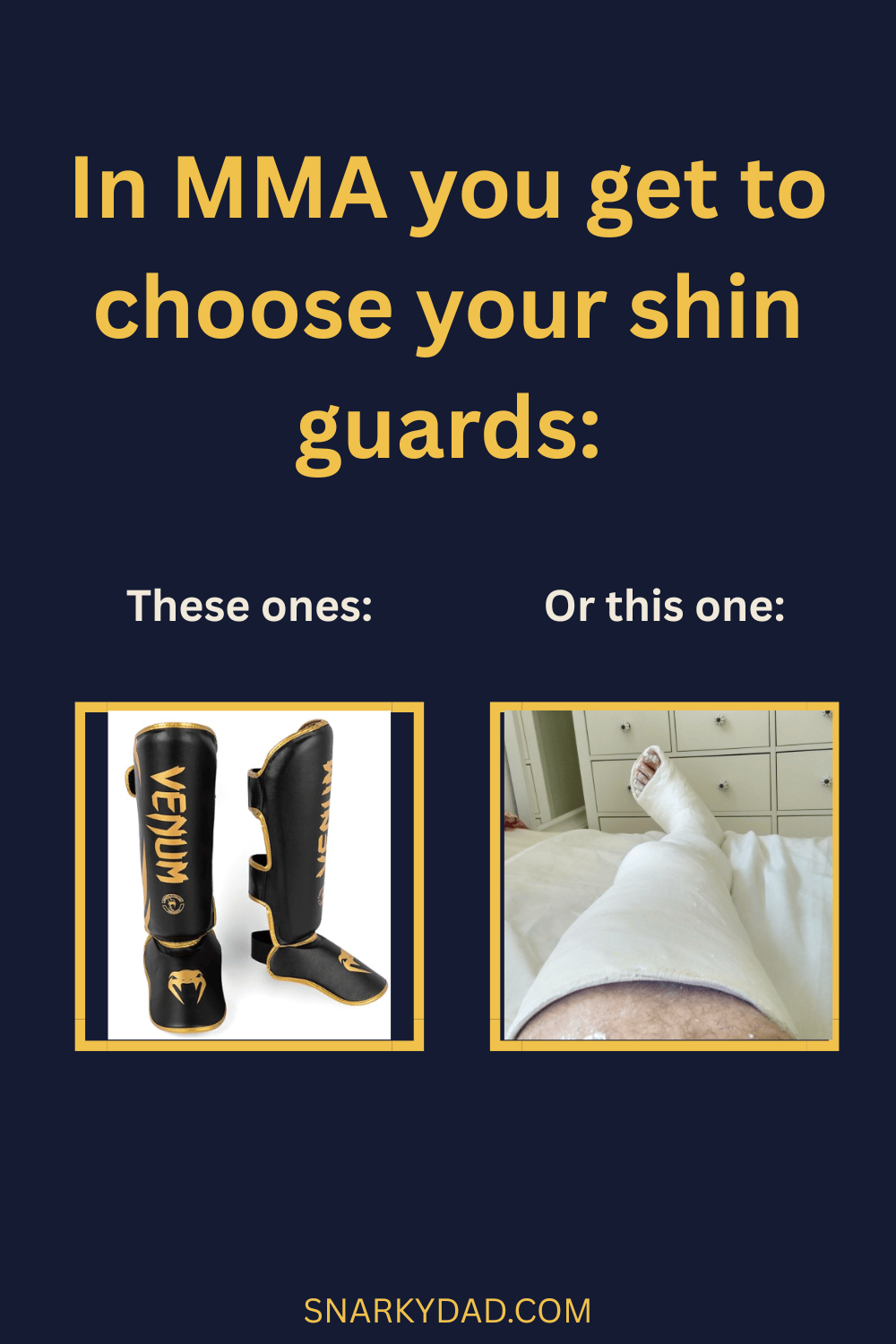 Why Take It on the Chin When You Can Take It on the Shin (And Guard&nbsp;It)